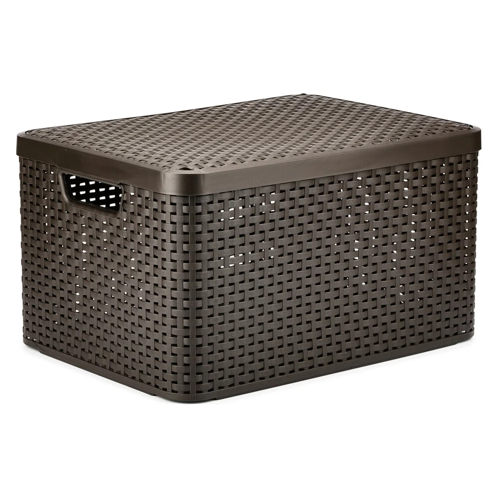 Корзина CURVER RATTAN STYLE BOX L 03619-210