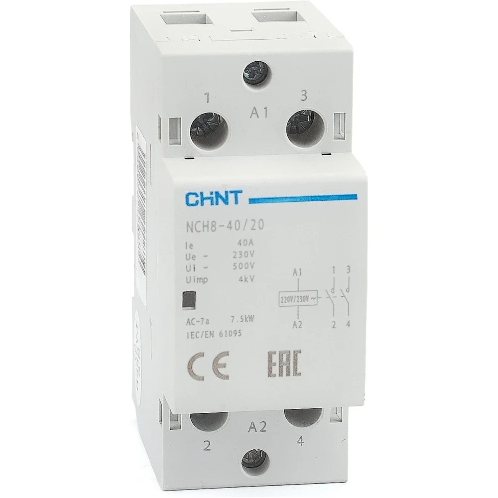 Модульный контактор CHINT NCH8-40/20 256081