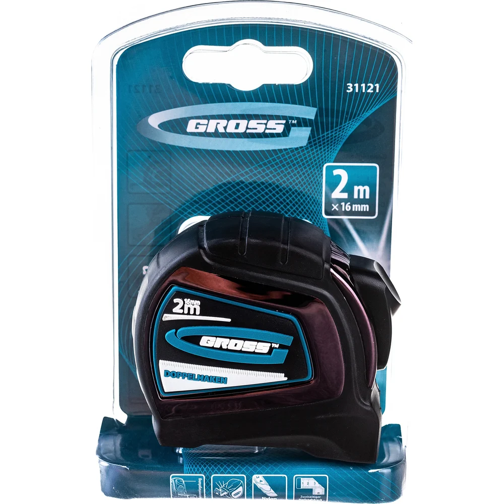 Рулетка GROSS Doppelhaken 31121