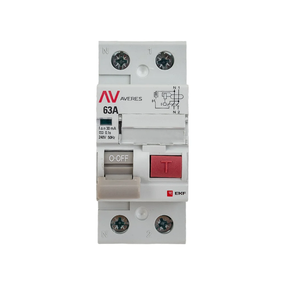 Устройство защитного отключения EKF DV AVERES rccb-2-63-30-ac-av