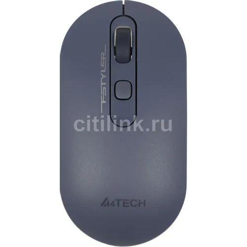 Мышь беспроводная A4TECH Fstyler FG20, радио, оптическая, USB, 2000dpi, пепельный и синий [fg20 ash blue]