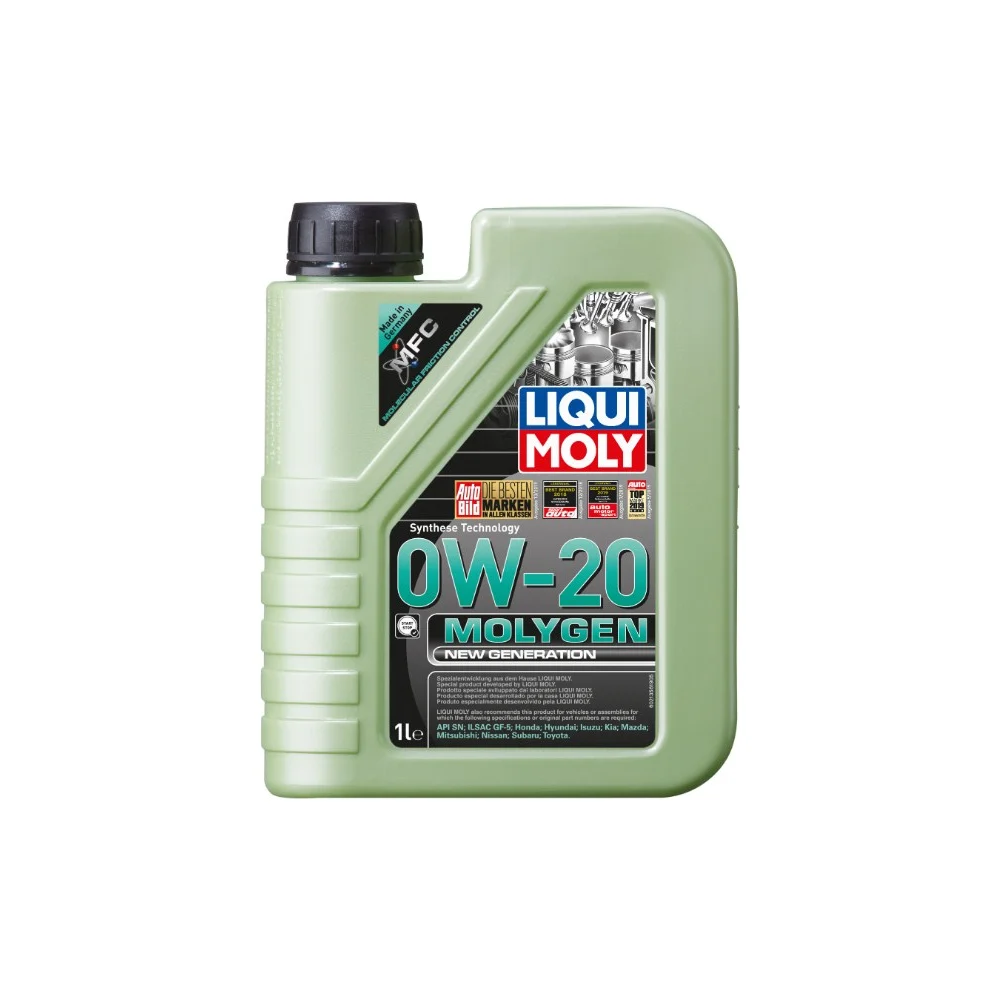 НС-синтетическое моторное масло LIQUI MOLY Molygen New Generation 0W-20 21356