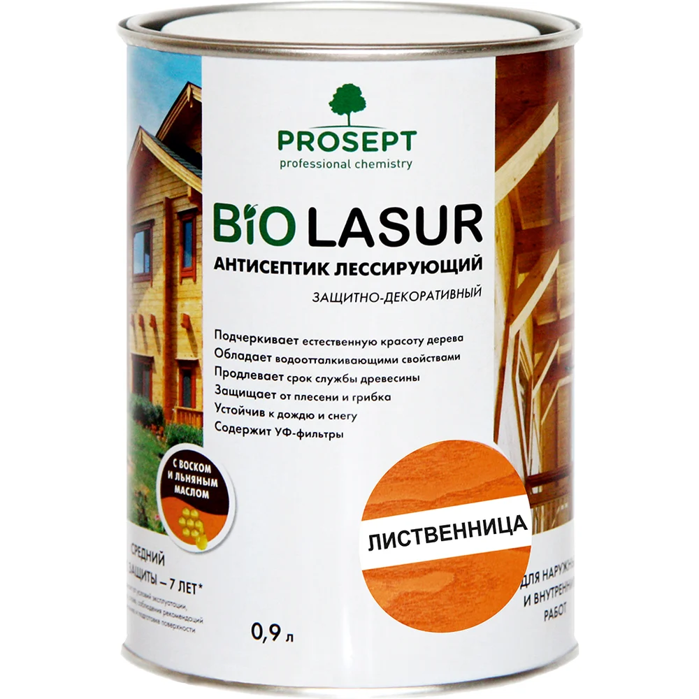 Лессирующий защитно-декоративный пропитка PROSEPT BIO LASUR 034-09