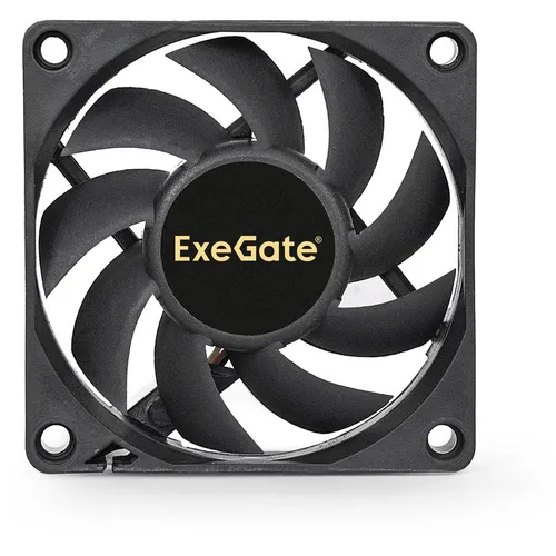 Вентилятор EXEGATE EX283372RUS 70мм, 3-pin 2-pin(Molex), 3000об/мин, 26 дБ, черный, OEM
