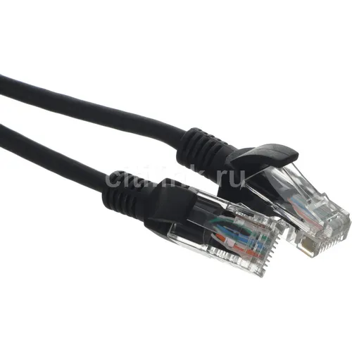 Патч-корд NTSS NTSS-PC-UTP-RJ45-5e-15.0-LSZH-BL, вилка RJ-45, вилка RJ-45, кат.5E, LSZH, 15м, черный