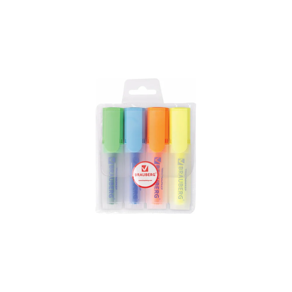Набор текстовыделителей BRAUBERG FLUO 150403