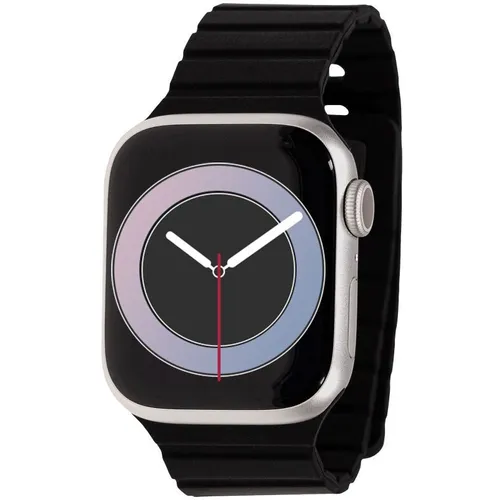 Ремешок ZIBELINO APL-42-L-MC-BLK для Apple Watch, черный [zbs-apl-42-l-mc-blk]