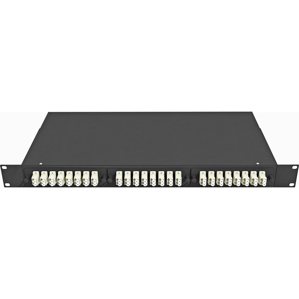 Стоечный многомодовый кросс оптический TopLan КРС-Top-1U-D24LC/U-OM3-BK
