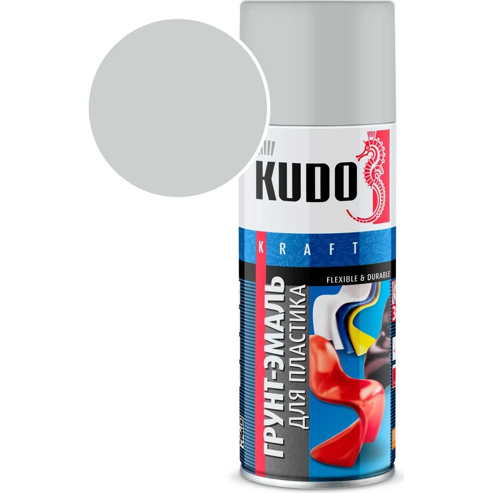 Грунт-эмаль для пластика KUDO 11599625