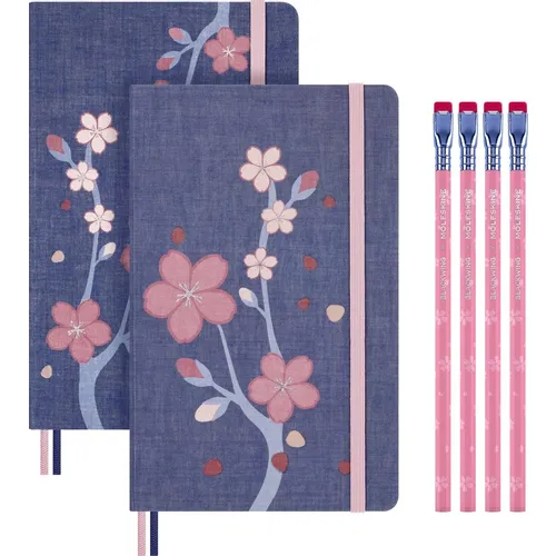 Набор Moleskine Limited Edition Sakura блокнот 2шт/карандаш 4 шт Large
