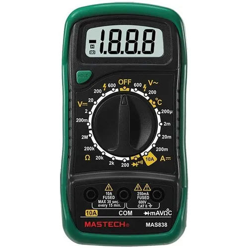 Мультиметр цифровой MASTECH MAS838, ручной [13-2008]