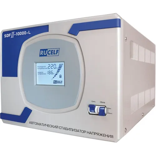 Стабилизатор напряжения RUCELF SDFII-10000-L, серый