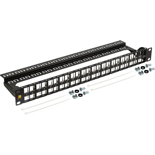Патч-панель наборная Lanmaster LAN-PPC48OK-UTP 19" 1U 48xRJ45 UTP