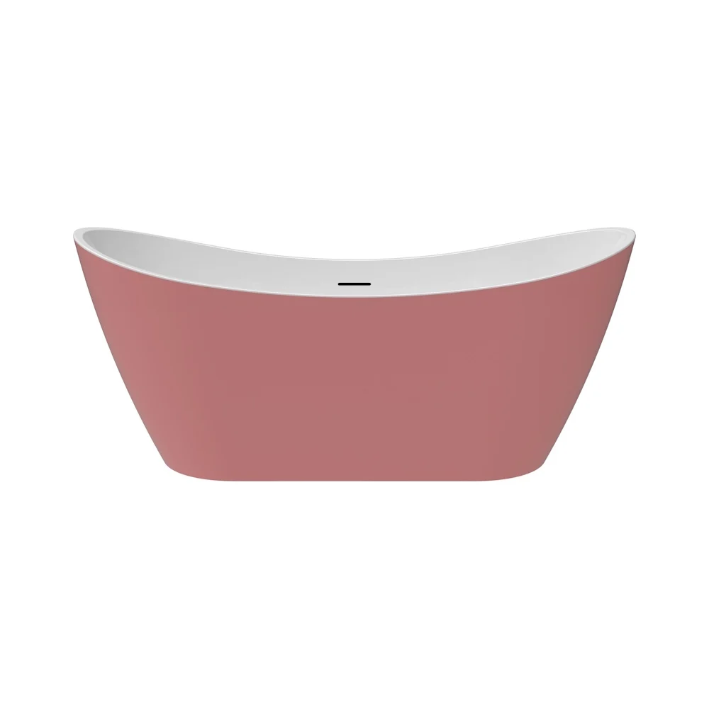 Отдельно стоящая акриловая ванна Teymi Ellie 170x80x73, розовая матовая T130117 ЦБ-00268804