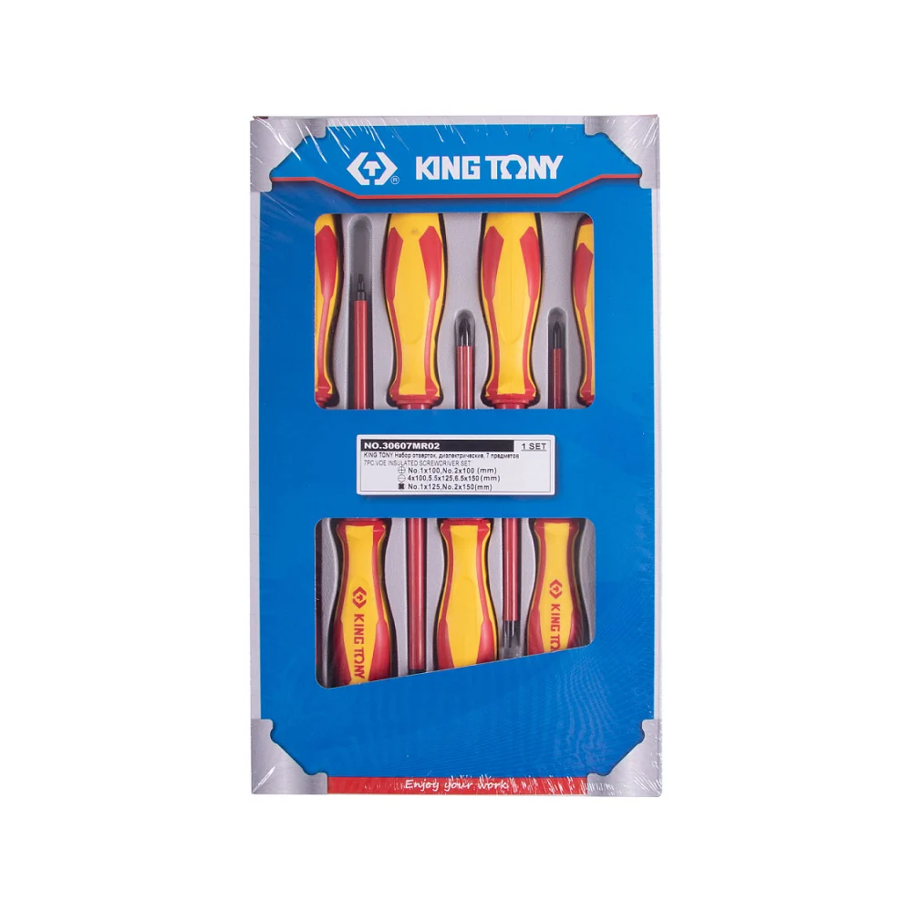 Набор диэлектрических отверток KING TONY 30607MR02
