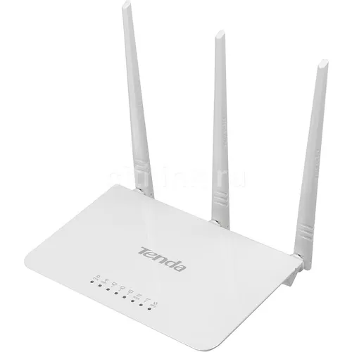 Wi-Fi роутер TENDA F3, Wi-Fi 4, N300, 2.4ГГц, 3 LAN, белый