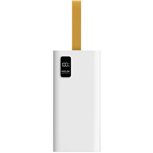 Внешний аккумулятор (Power Bank) PERO PB08, 40000мAч, белый [pb08wh]