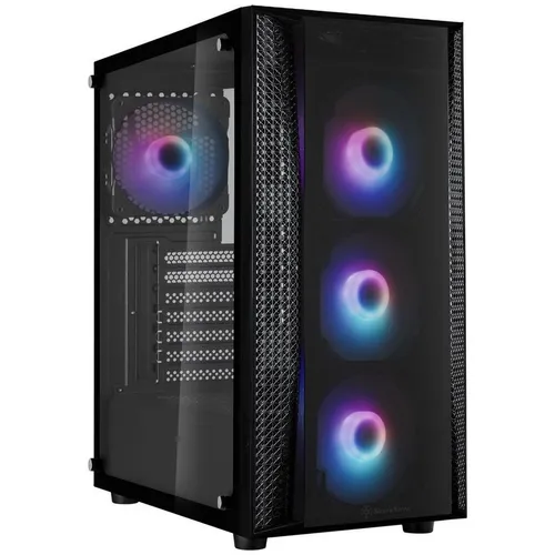 Корпус ATX SILVERSTONE Fara SST-FAB1B-PRO-V2, Midi-Tower, без БП, черный [g410fab1bpro022]