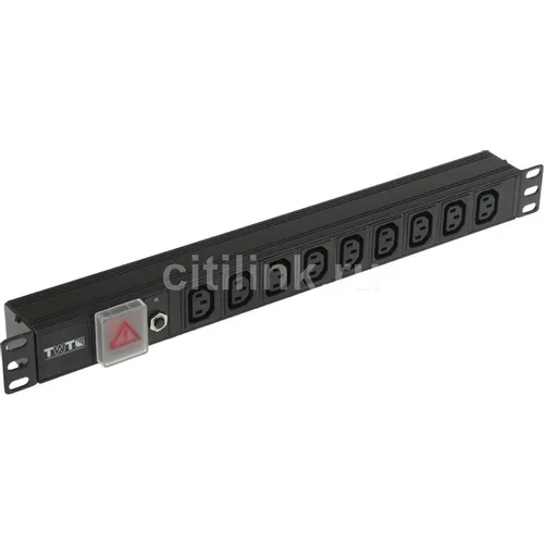 Блок распределения питания LanMaster TWT-PDU19-10A9C3, горизонт.размещ., C13Х9, Тип вход. тока 10A