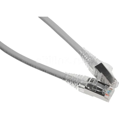 Патч-корд WRLINE вилка RJ-45, вилка RJ-45, кат.5E, LSZH, 0.3м, серый [wr-pc-rj45-ftp-5e-0.3-gy]