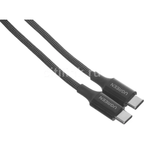 Кабель UGREEN USB Type-C (m) - USB Type-C (m), 2м, 3A, черный [65245]