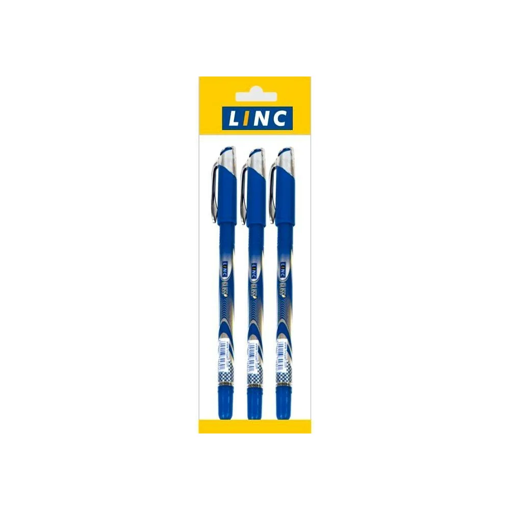 Набор шариковых ручек LINC GLISS 1210F /blue/ 3