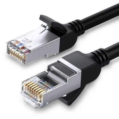 Кабель UGREEN NW101 литой (molded), UTP, кат.6, 3м, 4 пары, 32AWG, медь, многожильный, черный
