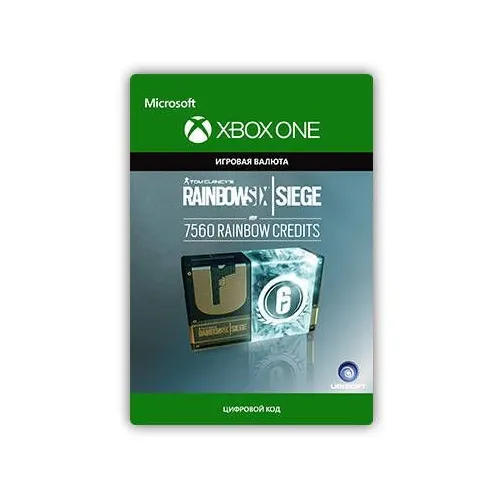 Пополнение игровой валюты Microsoft Tom Clancy's Rainbow Six Siege: 7560 Credits, регион: Россия