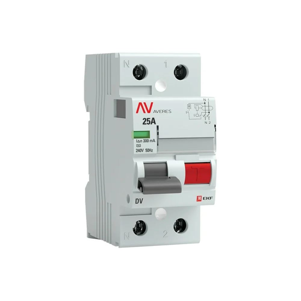 Устройство защитного отключения EKF DV AVERES rccb-2-25-300-ac-av