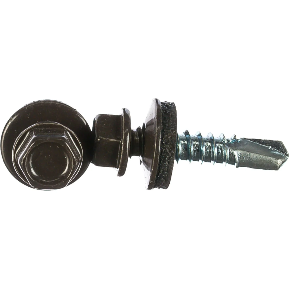 Кровельный саморез Kenner 5,5х25 RAL8019 серо-коричневый (250 шт.) ск55258019ф