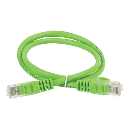 Патч-корд ITK вилка RJ-45, вилка RJ-45, кат.5E, LSZH, 2м, зеленый [pc02-c5eul-2m]