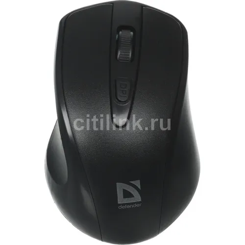 Мышь беспроводная Defender Datum MM-265, радио, оптическая, USB, 1600dpi, черный [52265]