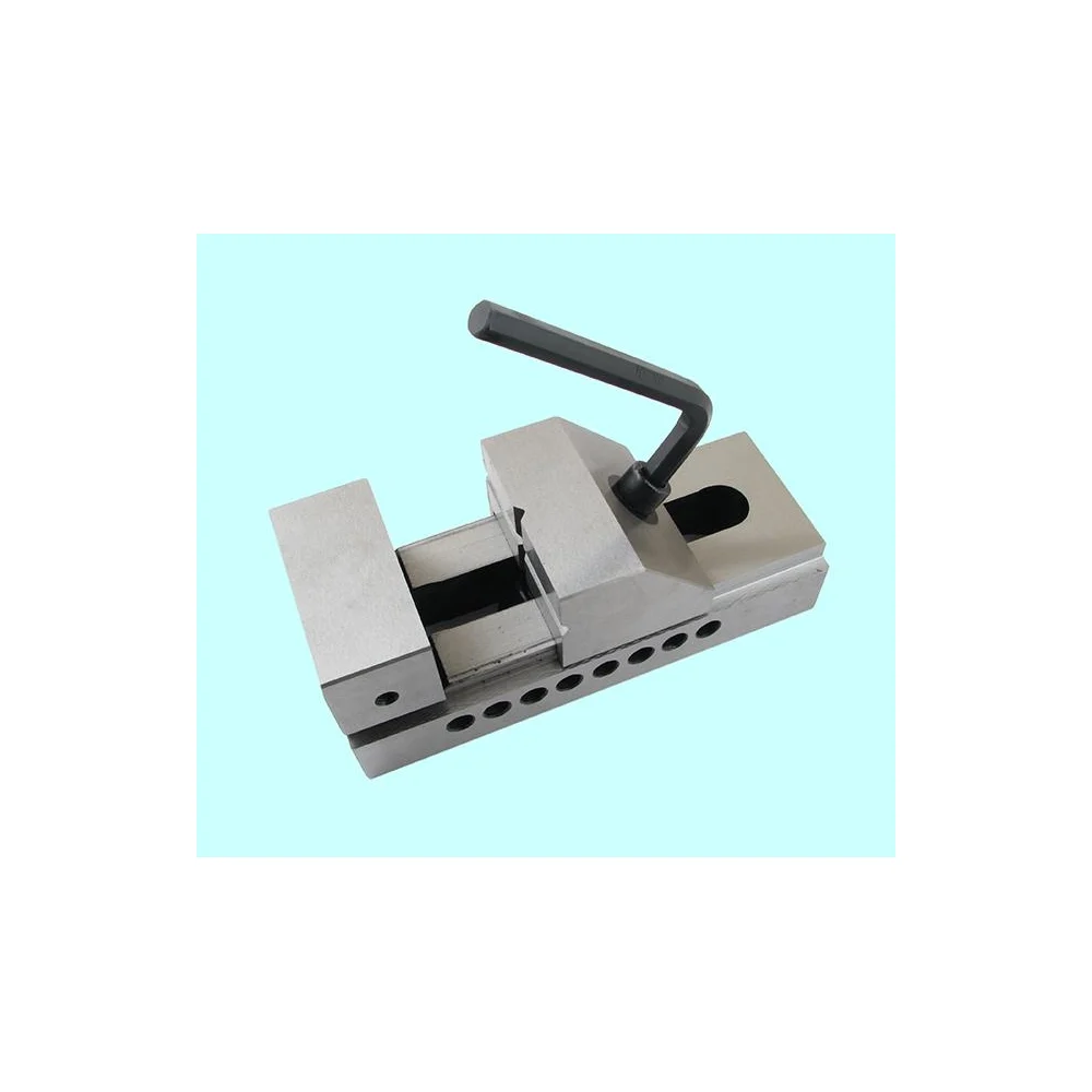 Прецизионные станочные тиски CNIC QKG100 100 мм, быстрозажимные, сталь, неповоротные, ход 125 мм, перпендикулярность 0.005/100, HRС58- 55062