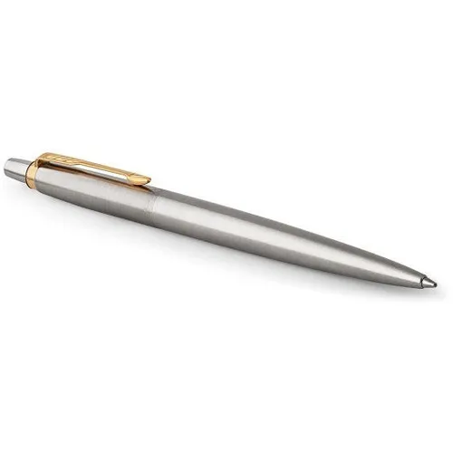 Ручка шариковая Parker Jotter Core K691 Stainless Steel GT чернила синий коробка подарочная [1953182]