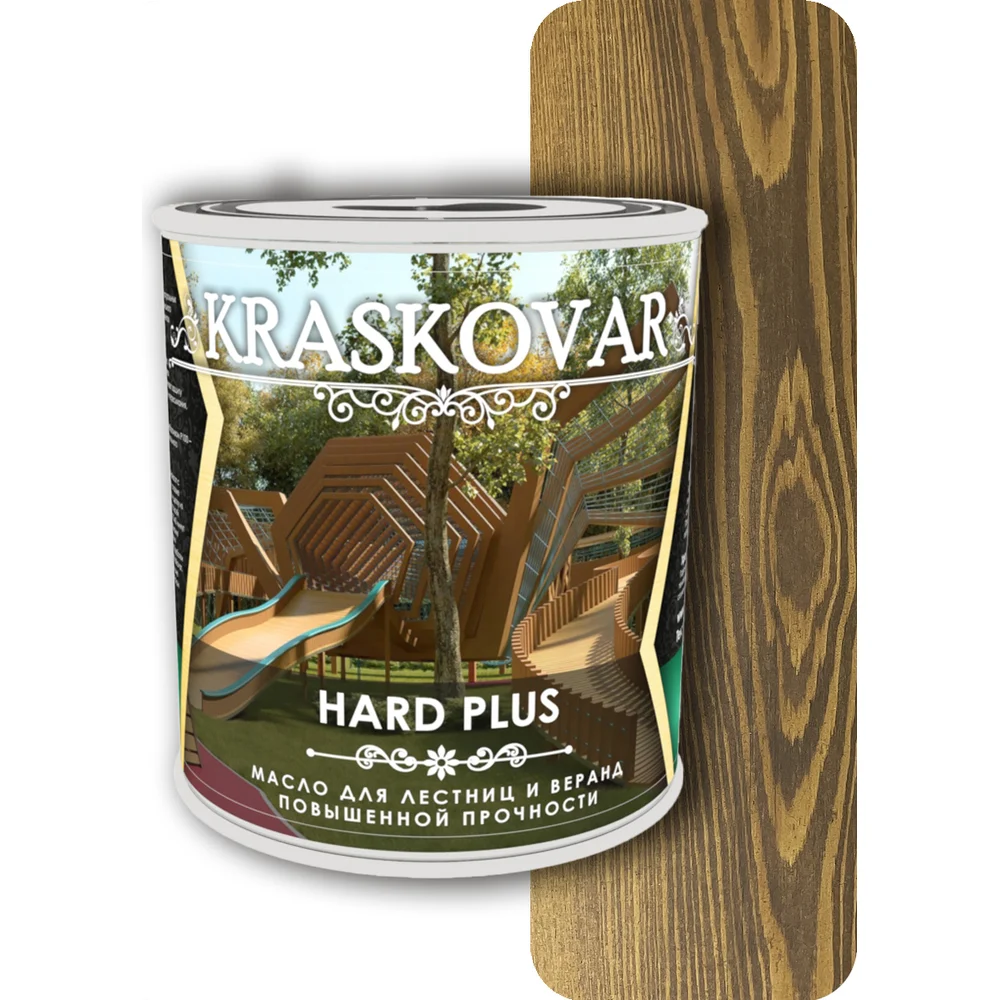 Масло для лестниц и веранд Kraskovar Hard Plus 1661