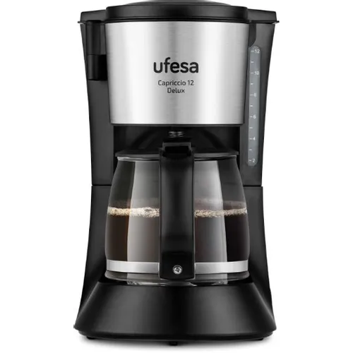 Кофеварка UFESA CG7125 Capriccio 12 Delux, капельная, черный /серый