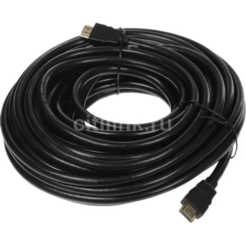 Кабель аудио-видео HDMI (m) - HDMI (m), ver 1.4, 15м, черный