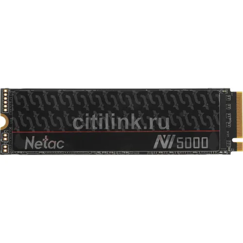 SSD накопитель NETAC NV5000t 500ГБ, M.2 2280, PCIe 4.0 x4, NVMe, M.2 [nt01nv5000t-500-e4x]