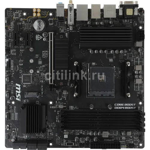 Материнская плата MSI B550M PRO-VDH WIFI, Socket AM4, AMD B550, mATX, Ret