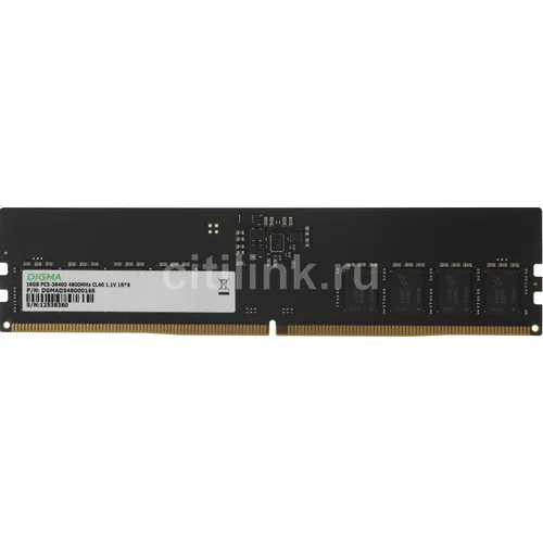 Оперативная память Digma DGMAD54800016S DDR5 - 1x 16ГБ 4800МГц, DIMM, Ret