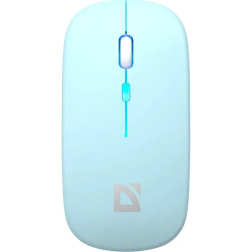 Мышь беспроводная Defender Coda MB-261, Bluetooth/Радио, оптическая, USB, 1600dpi, голубой [52263]