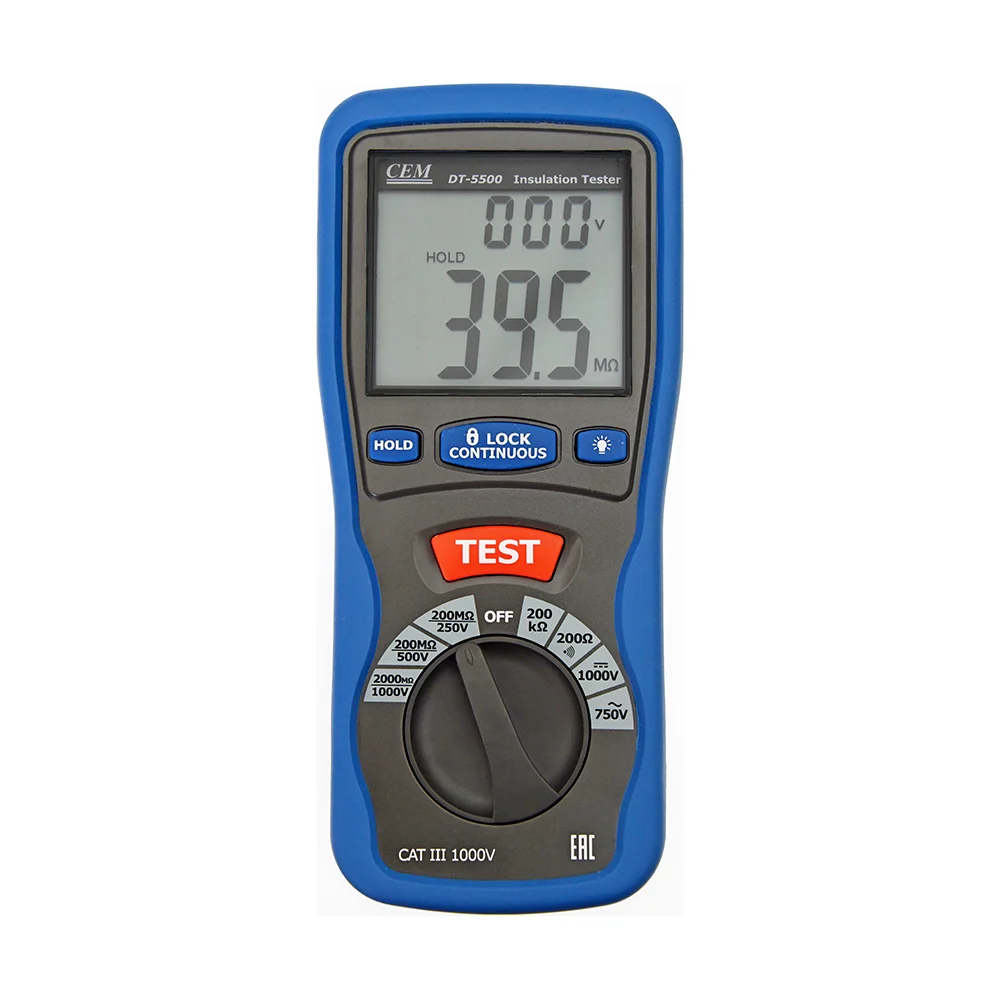 Цифровой тестер изоляции СЕМ DT-5500 480472
