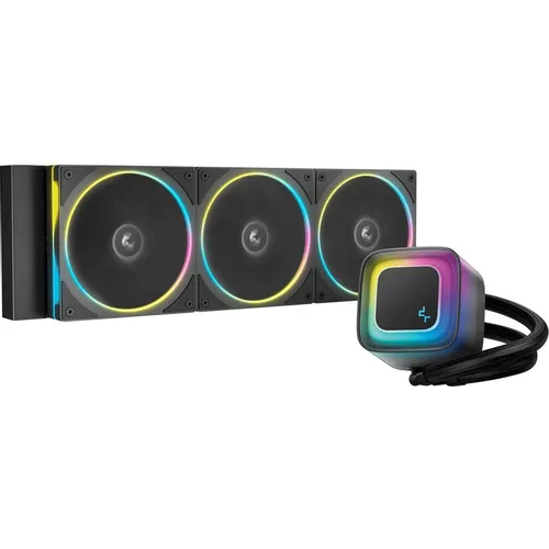 Система водяного охлаждения DeepCool LE360 Pro, 4-pin, ARGB, 120мм, черный, retail [r-le360pro-bkammc-g-1]