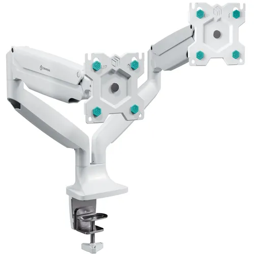 Кронштейн для мониторов ONKRON G200, до 32", до 18кг, настольный, поворот и наклон верт.перемещ., белый