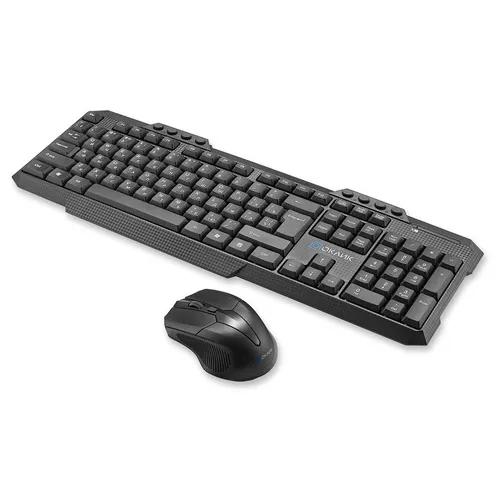 Комплект (клавиатура+мышь) Oklick 205MK, USB, беспроводной, черный [1546786]