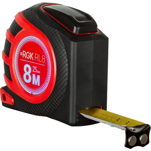 Рулетка RGK RL8, 8м x25мм, с поверкой [755979]
