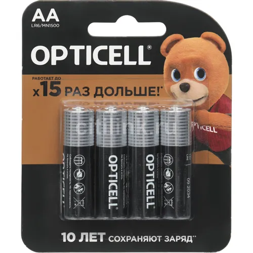 AA Батарейка OPTICELL Basic LR6, 4 шт.