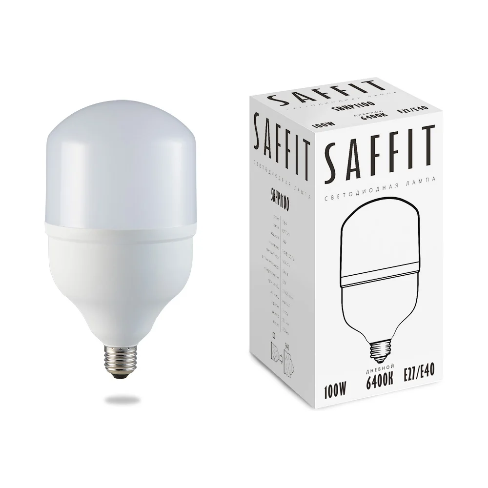 Светодиодная лампа SAFFIT SBHP1100 100W 230V Е27-E40 6400K 55101