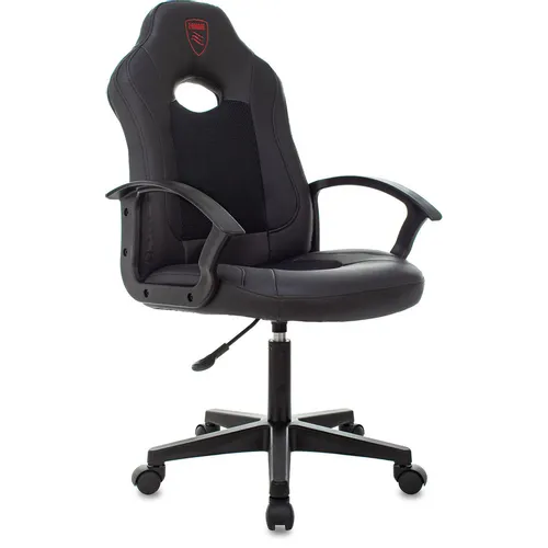 Кресло игровое ZOMBIE 11LT, ткань/экокожа, до 120кг, черный