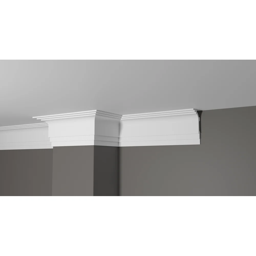 Ударопрочный влагостойкий потолочный карниз под покраску Decor-Dizayn DD515